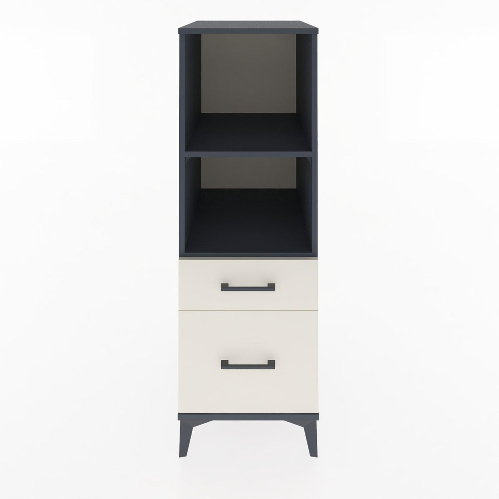 Woodntry Modular Cabinet Anthracite 44x30x122 cm with Drawers and Shelves CR71-2