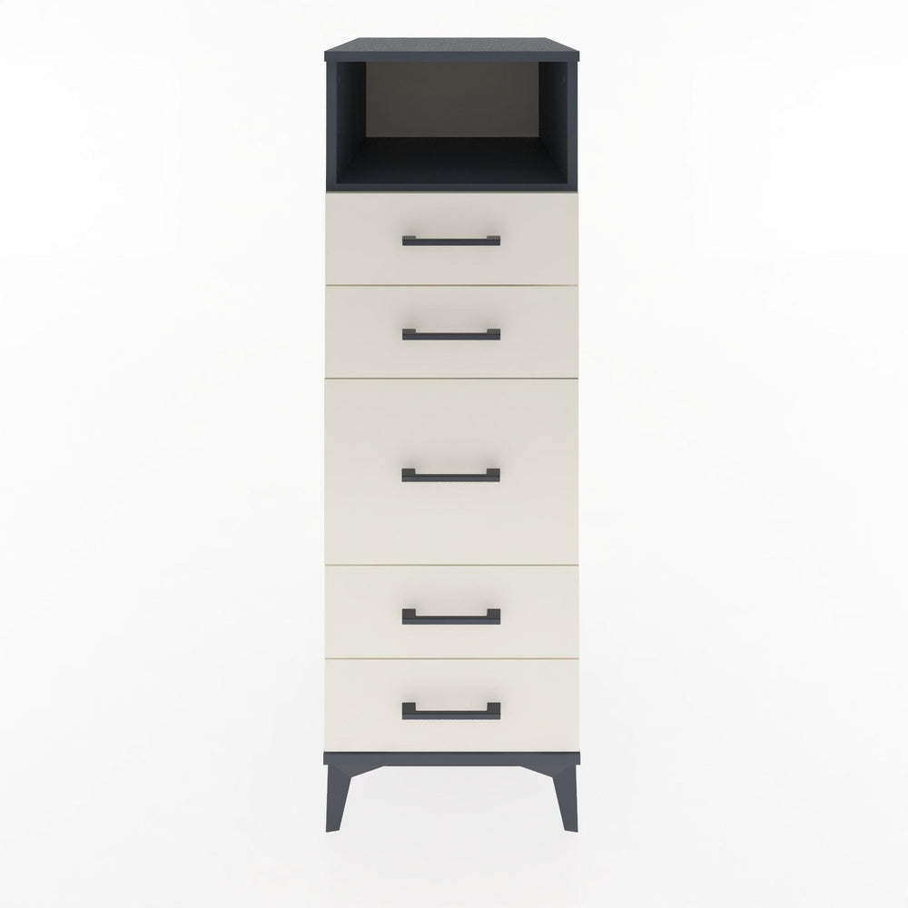 Woodntry Modular Cabinet Anthracite 44x30x122 cm with Drawers and Shelves CR21-2