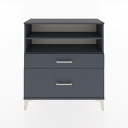 Woodntry Modular Dresser Anthracite 88x30x84 cm with Drawers and Shelves CR21-2