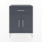 Woodntry Modular Nightstand Anthracite 60x30x68 cm with Cover and Drawer KC21-2