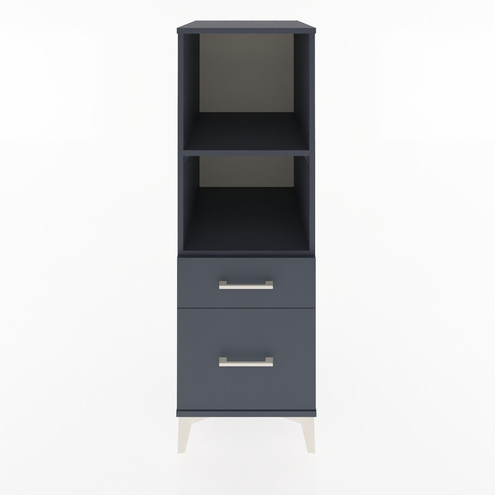 Woodntry Modular Cabinet Anthracite 44x59x122 cm with Drawers and Shelves CR71-2