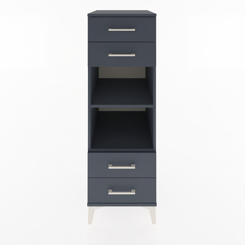 Woodntry Modular Cabinet Anthracite 44x59x122 cm with Drawers and Shelves CR121-2