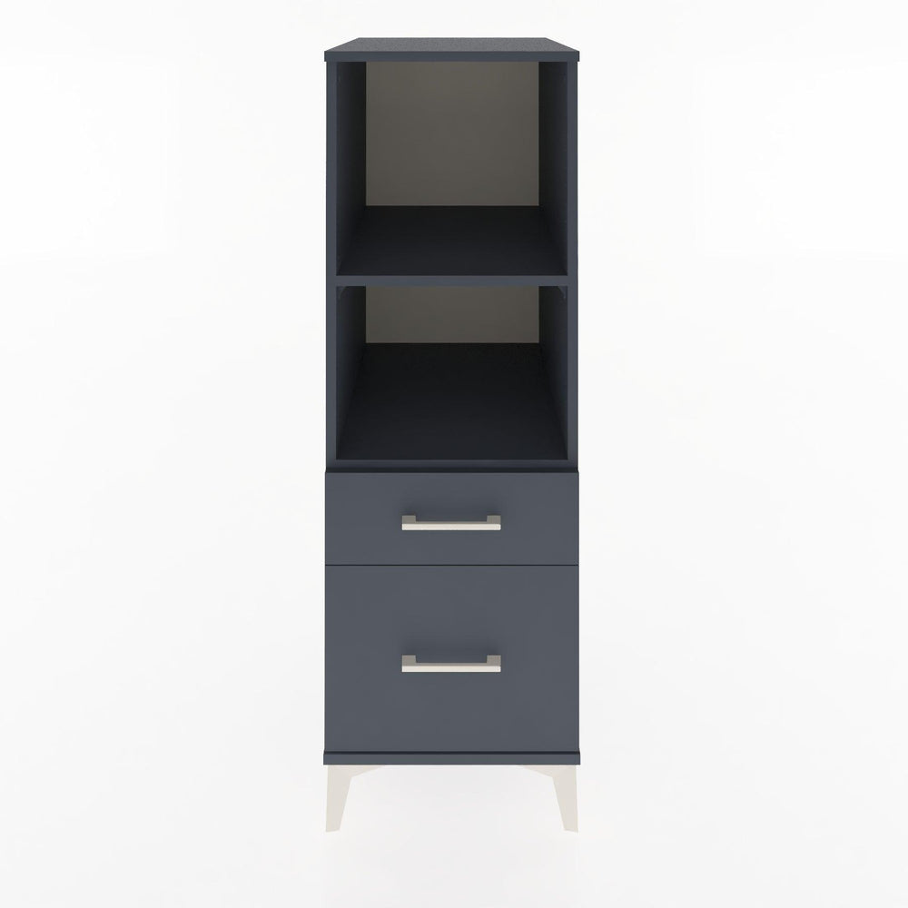Woodntry Modular Cabinet Anthracite 44x30x122 cm with Drawers and Shelves CR71-2