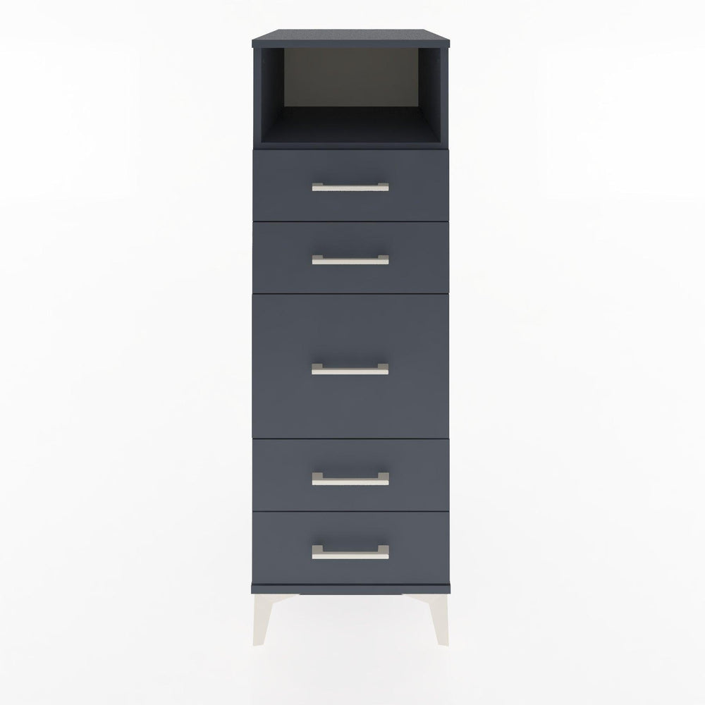 Woodntry Modular Cabinet Anthracite 44x30x122 cm with Drawers and Shelves CR21-2