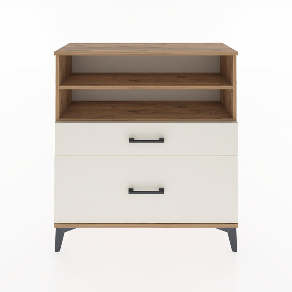 Woodntry Modüler Şifonyer Çam 88x30x84 cm Çekmeceli ve Raflı CR21-3