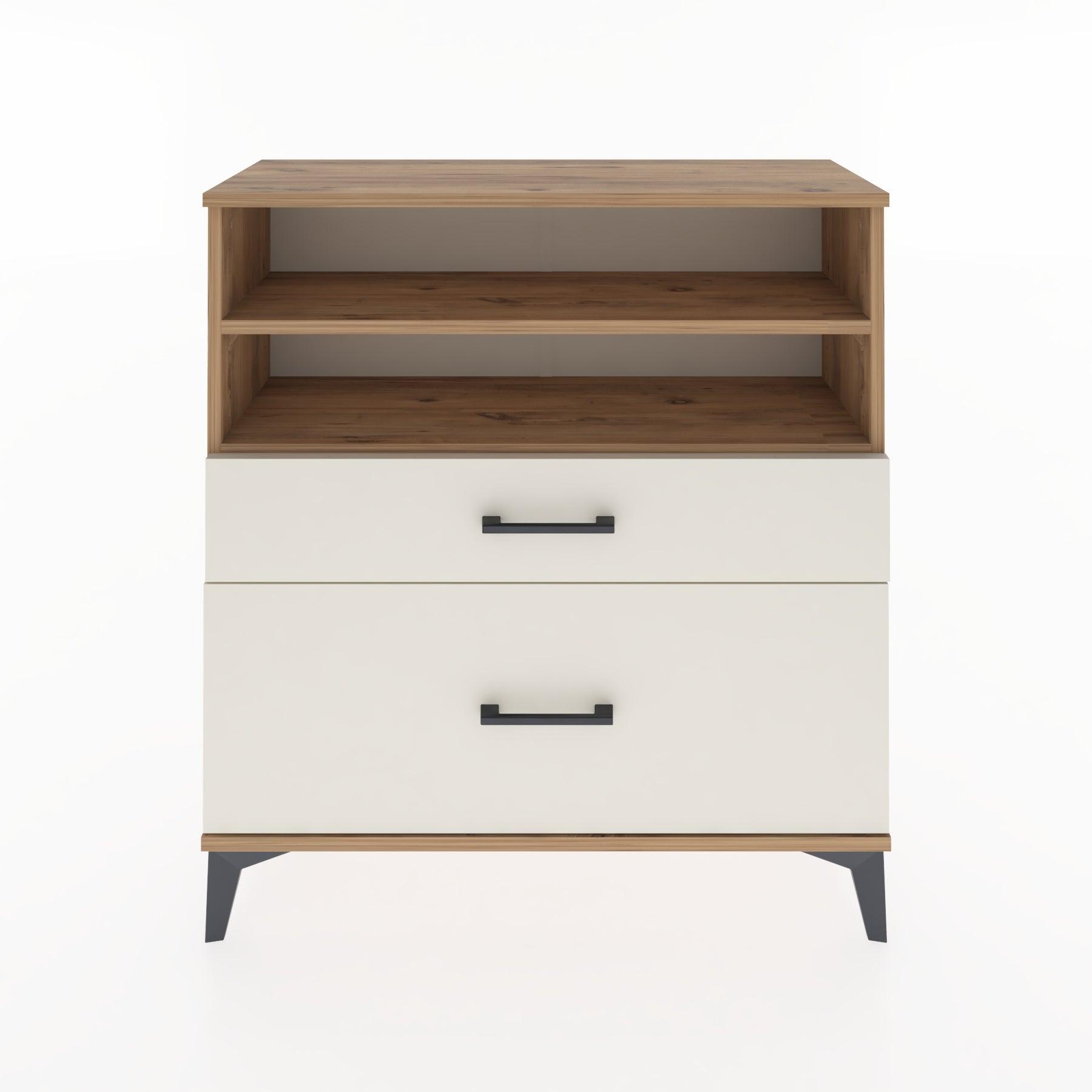 Woodntry Modular Dresser Pine 88x30x84 cm with Drawers and Shelves CR21-3