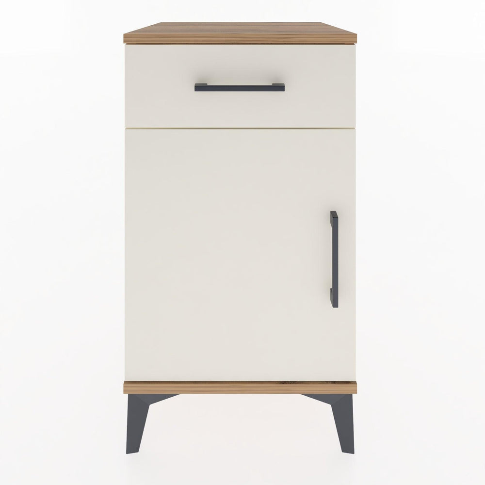 Woodntry Modular Nightstand Pine 44x44x68 cm with Cover and Drawer KC21-3