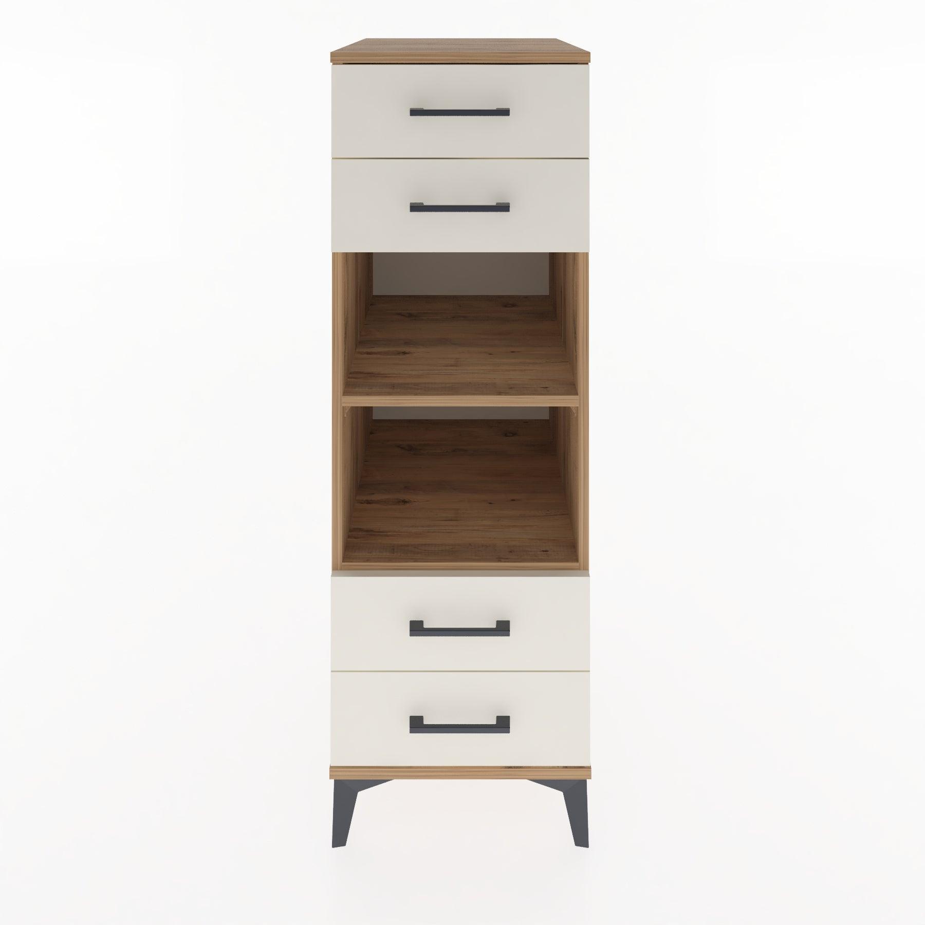 Woodntry Modular Cabinet Pine 44x59x122 cm with Drawers and Shelves CR121-3