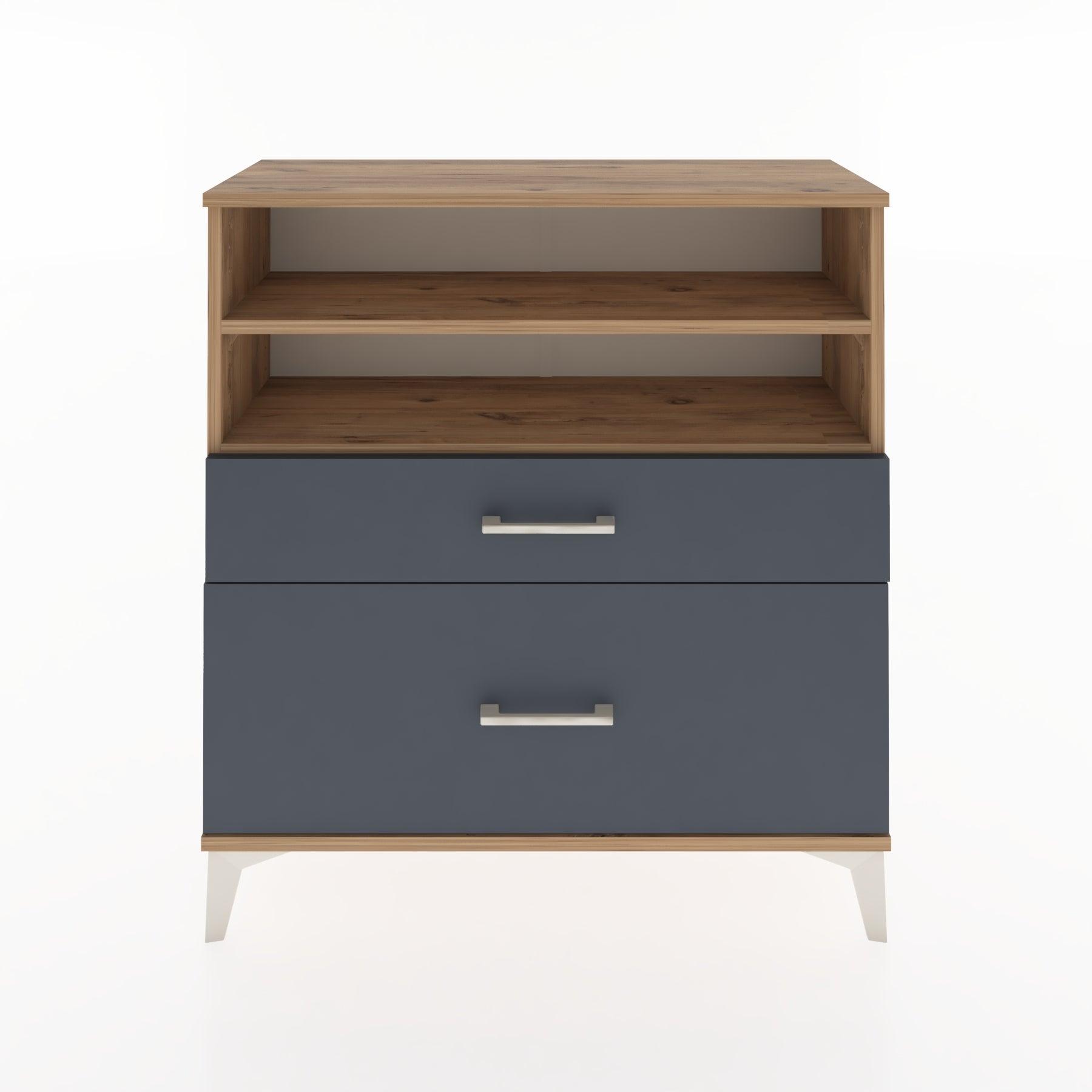Woodntry Modular Dresser Pine 88x30x84 cm with Drawers and Shelves CR21-3