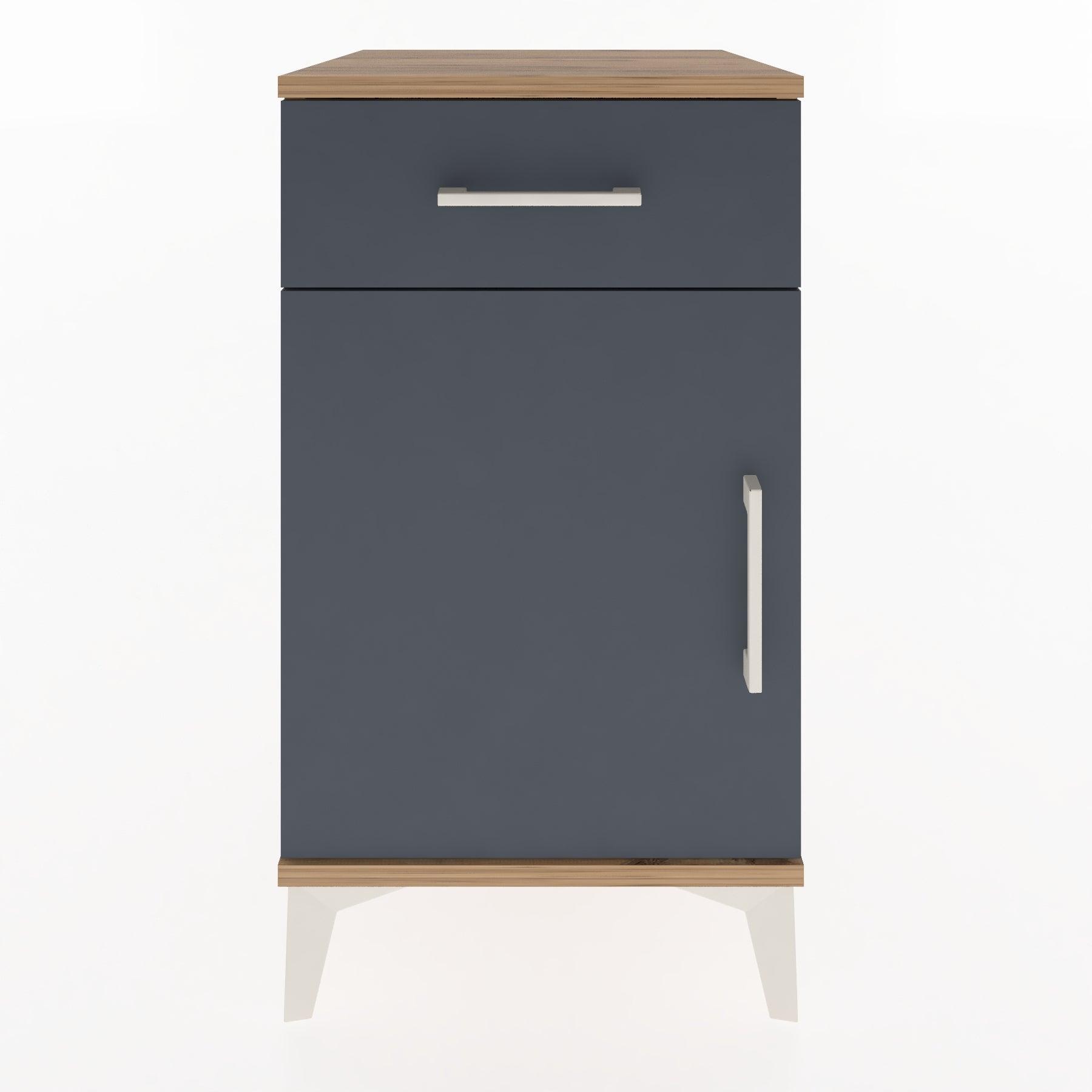Woodntry Modular Nightstand Pine 44x44x68 cm with Cover and Drawer KC21-3
