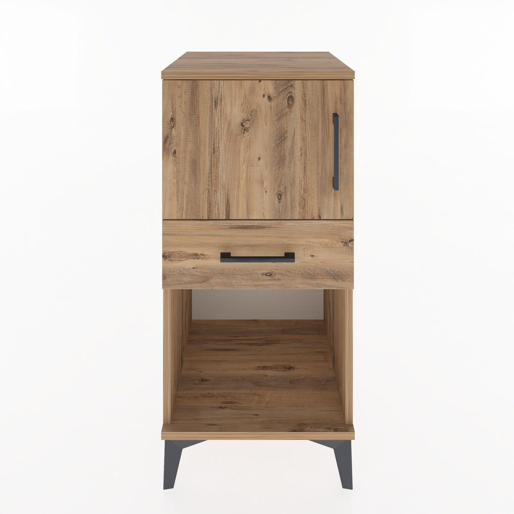 Woodntry Modüler Komodin Çam 44x44x84 cm Fonksiyonel F43-3