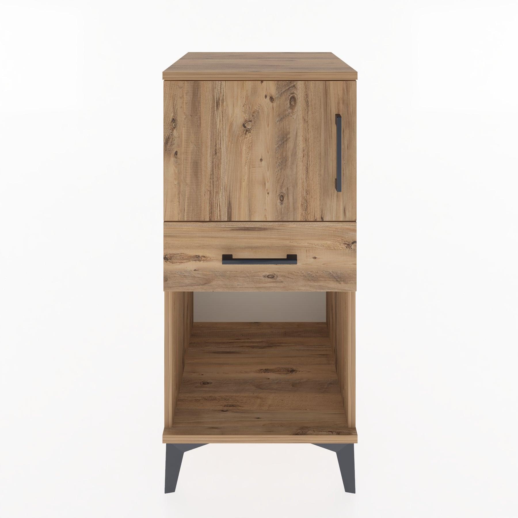 Woodntry Modular Nightstand Pine 44x44x84 cm Functional F43-3