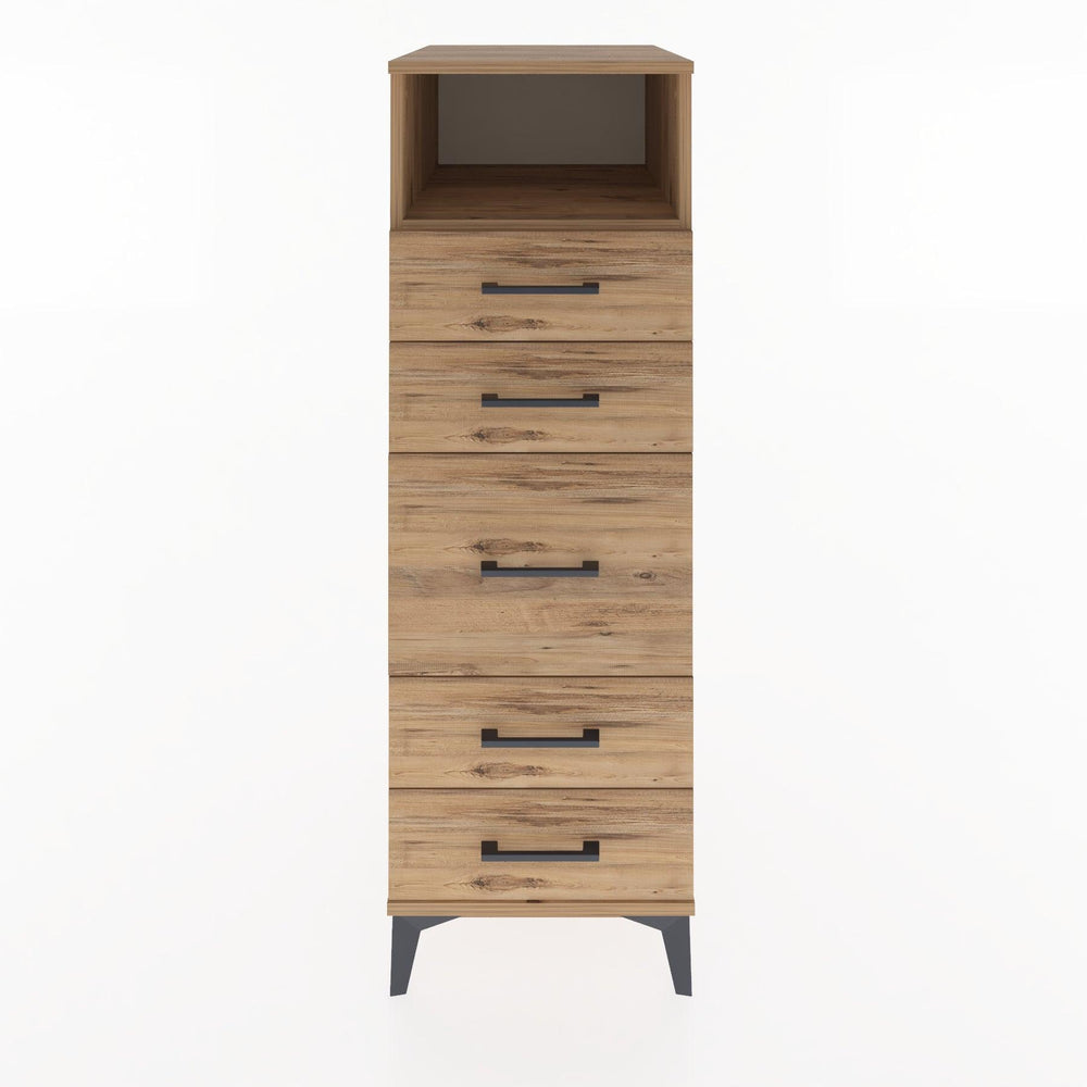 Woodntry Modular Cabinet Pine 44x30x122 cm with Drawers and Shelves CR21-3