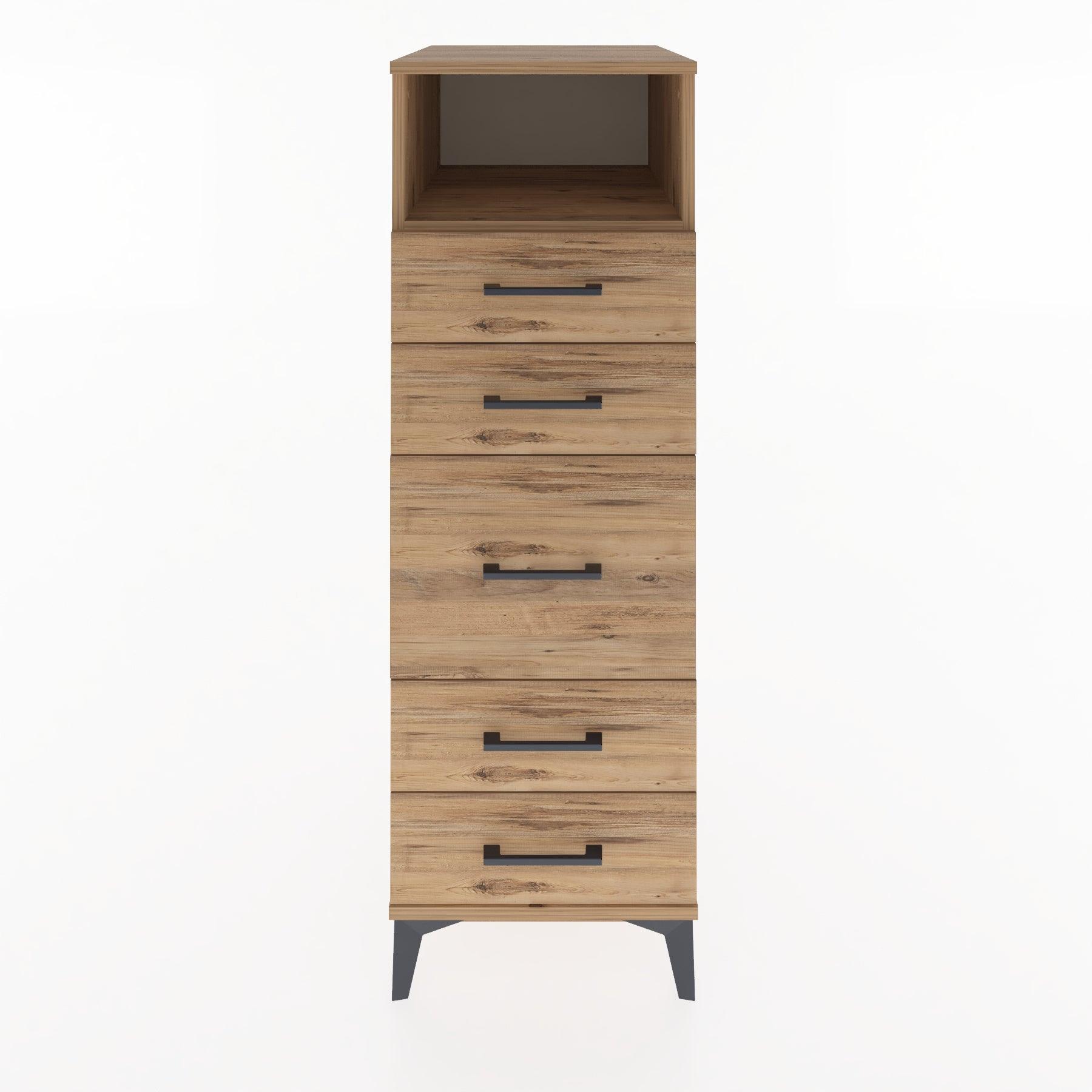 Woodntry Modular Cabinet Pine 44x59x122 cm with Drawers and Shelves CR21-3