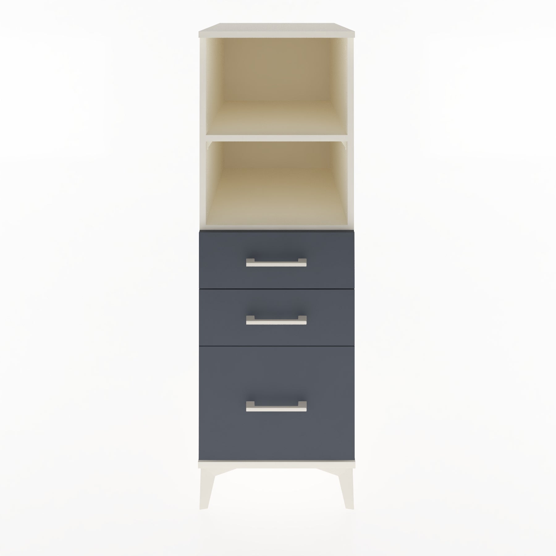Woodntry Modular Cabinet Moonstone 44x59x122 cm with Drawers and Shelves CR72-1