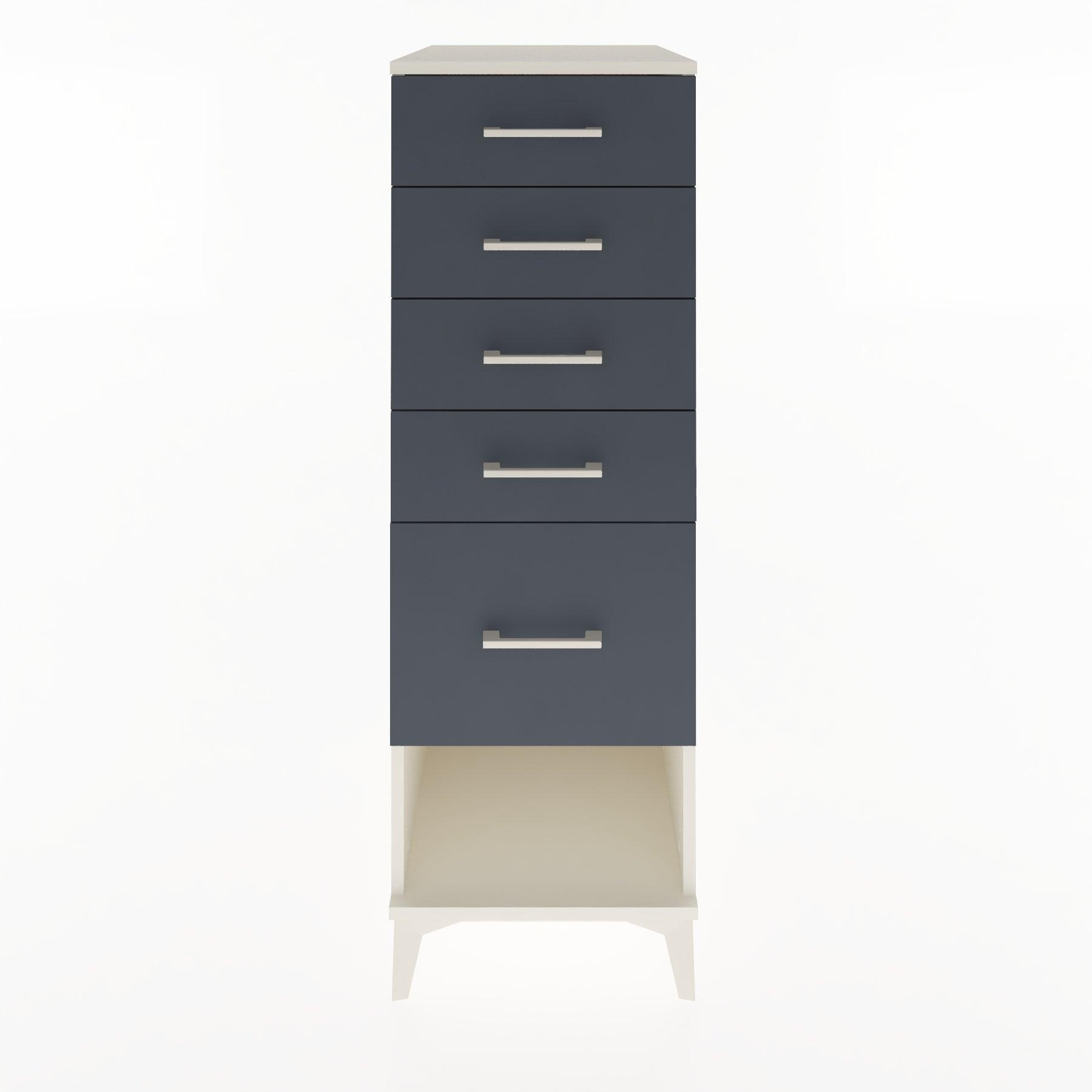 Woodntry Modular Cabinet Moonstone 44x30x122 cm with Drawers and Shelves CR22-1