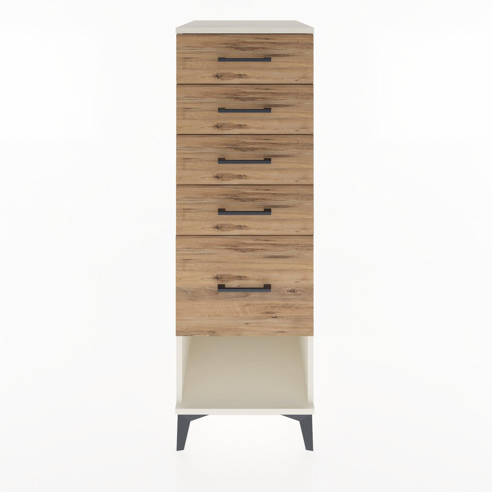Woodntry Modüler Dolap Aytaşı 44x30x122 cm Çekmeceli ve Raflı CR22-1