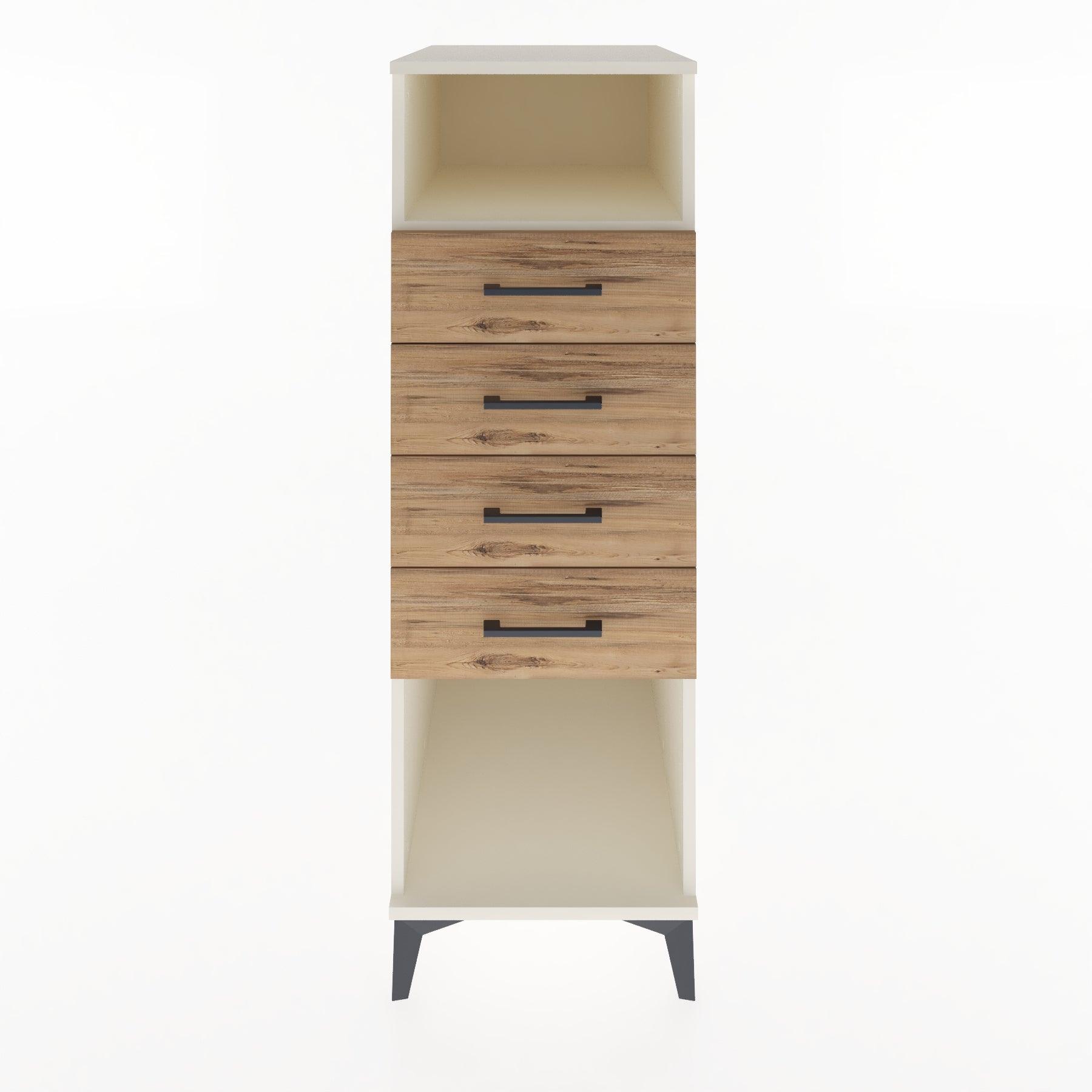 Woodntry Modular Cabinet Moonstone 44x59x122 cm with Drawers and Shelves CR122-1