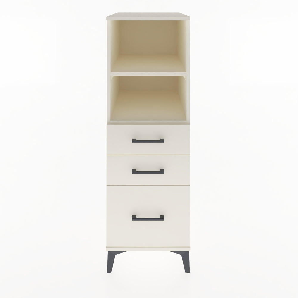 Woodntry Modular Cabinet Moonstone 44x59x122 cm with Drawers and Shelves CR72-1