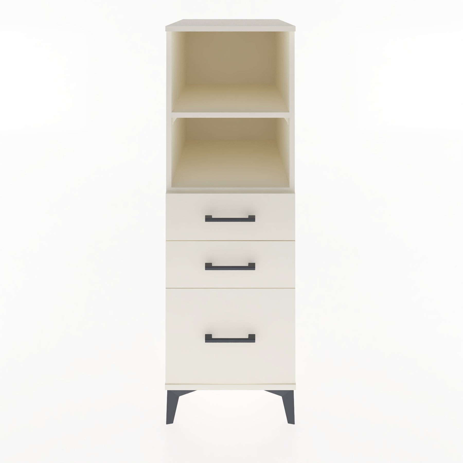 Woodntry Modular Cabinet Moonstone 44x59x122 cm with Drawers and Shelves CR72-1