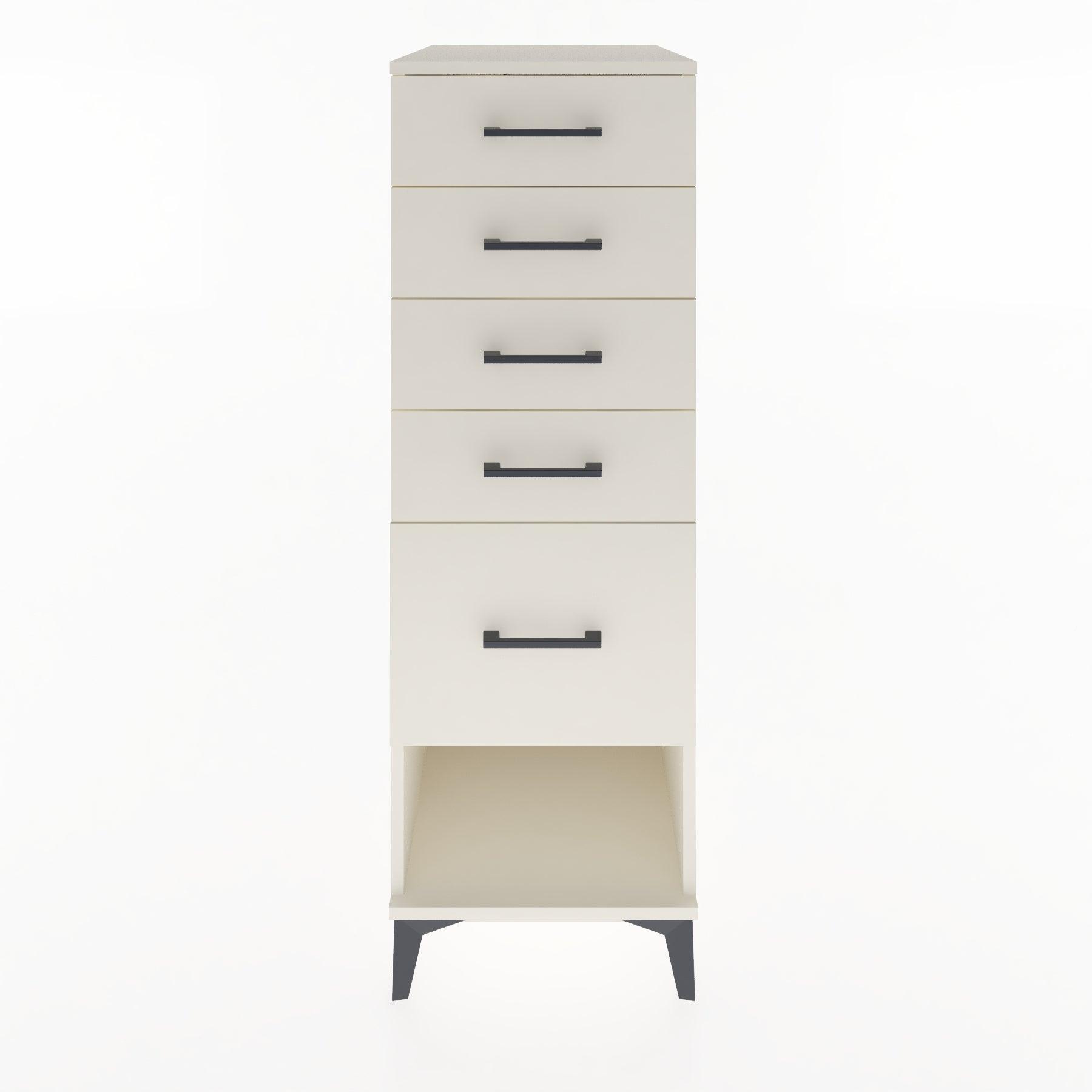 Woodntry Modular Cabinet Moonstone 44x30x122 cm with Drawers and Shelves CR22-1