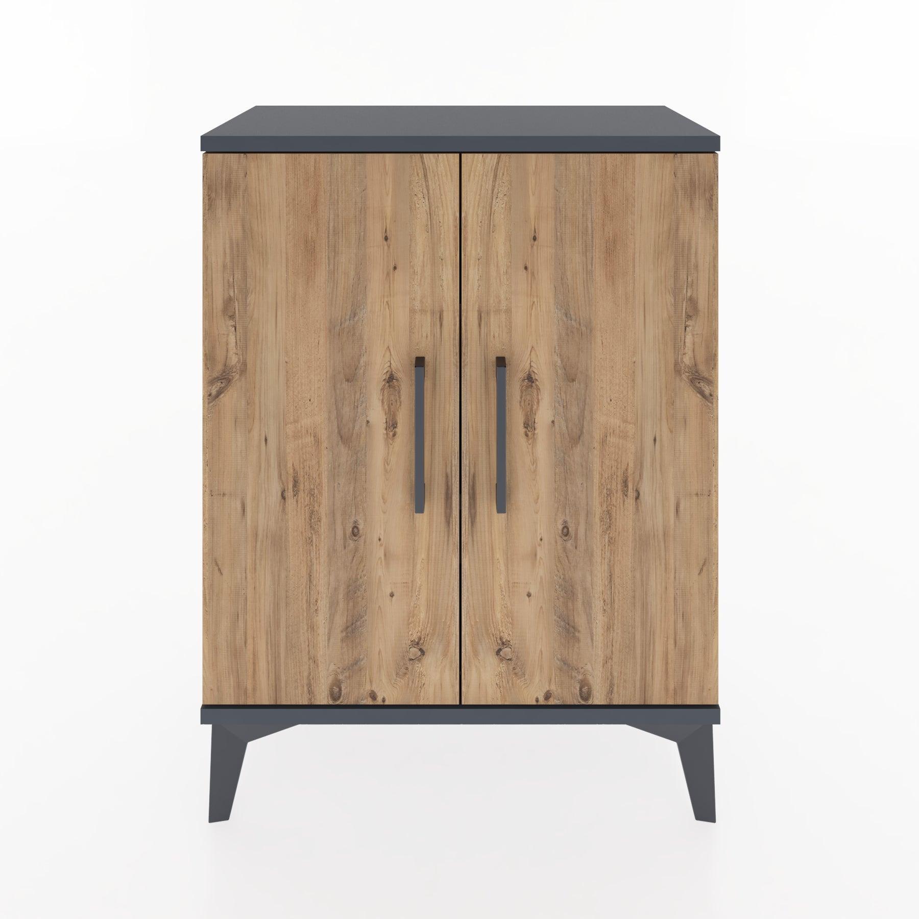 Woodntry Modular Nightstand Anthracite 60x30x68 cm with Lid K22-2