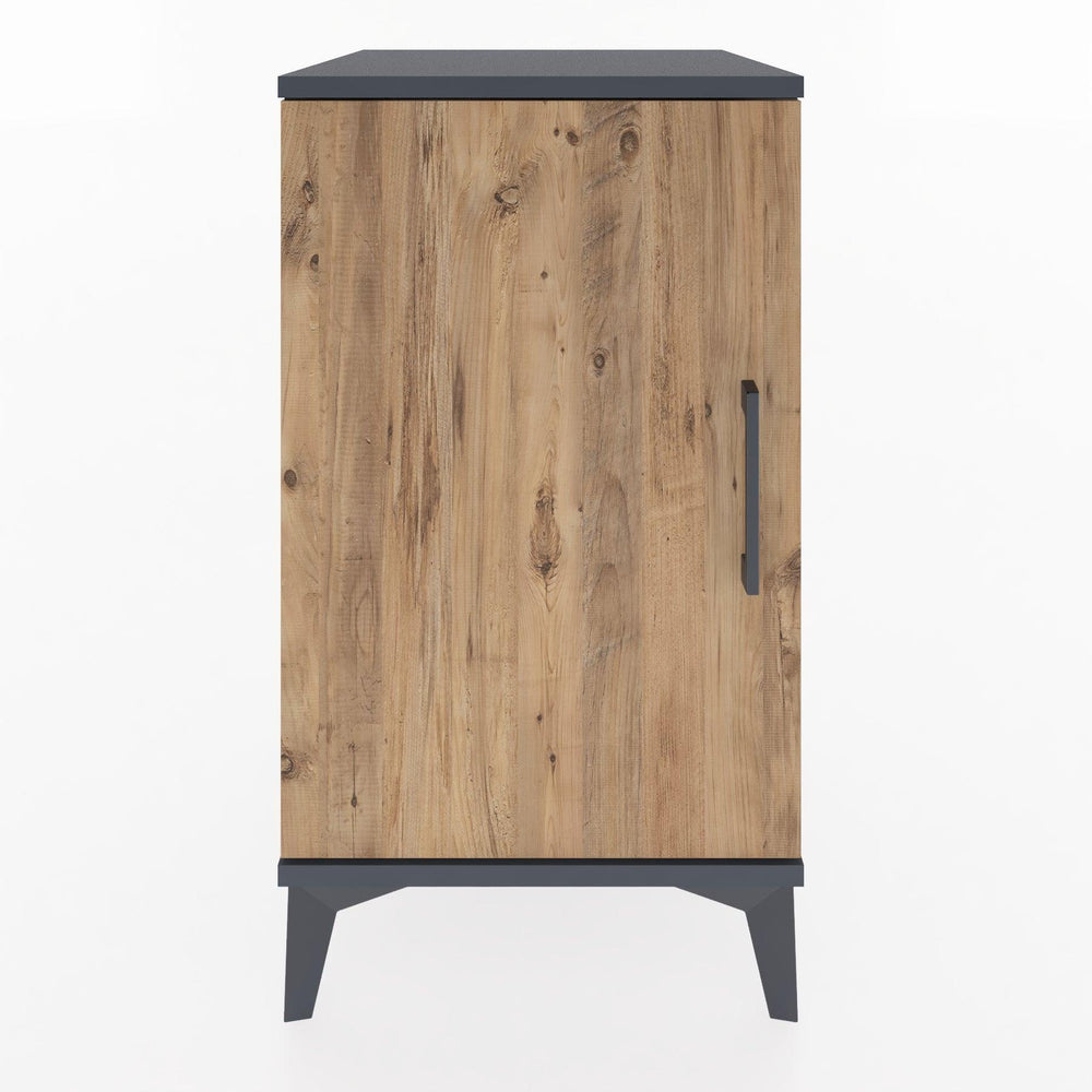 Woodntry Modular Nightstand Anthracite 44x44x68 cm with Lid K22-2