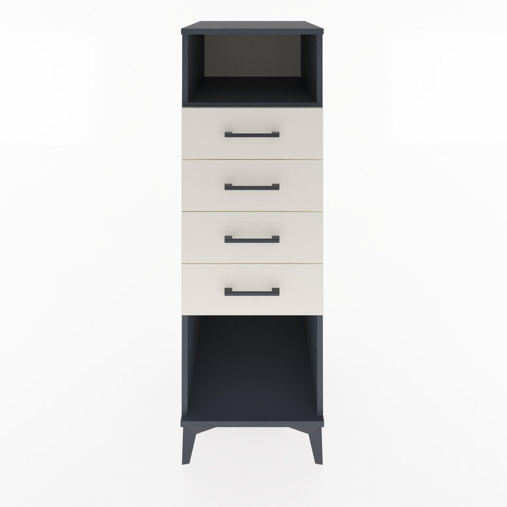 Woodntry Modular Cabinet Anthracite 44x30x122 cm with Drawers and Shelves CR122-2