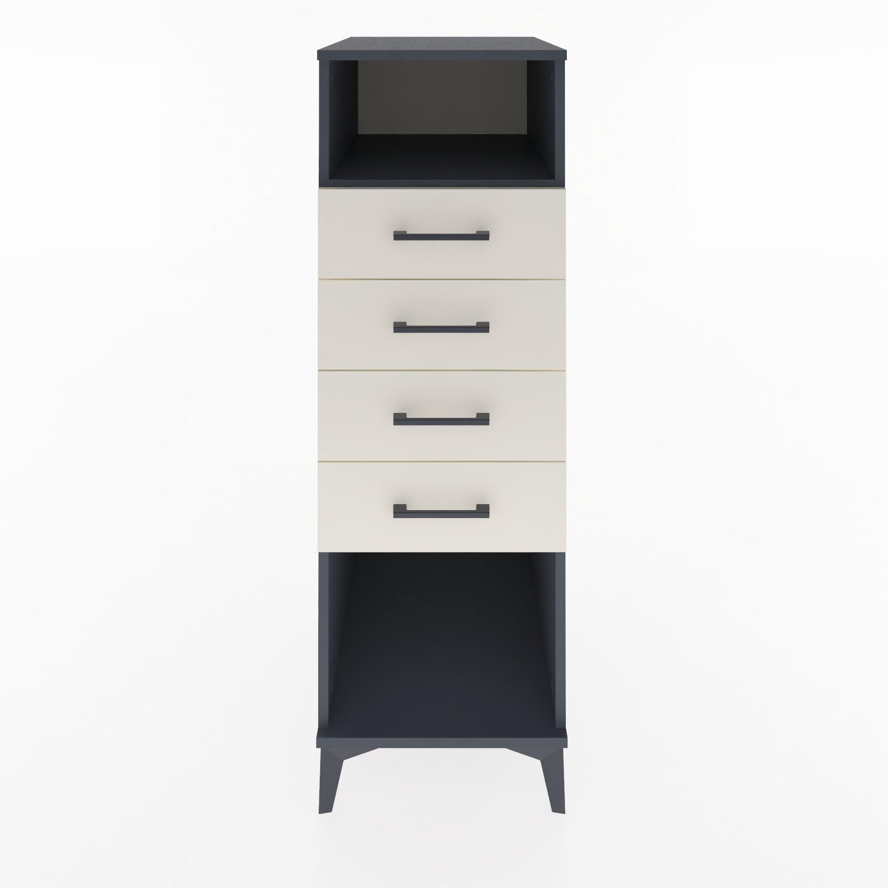 Woodntry Modular Cabinet Anthracite 44x30x122 cm with Drawers and Shelves CR122-2