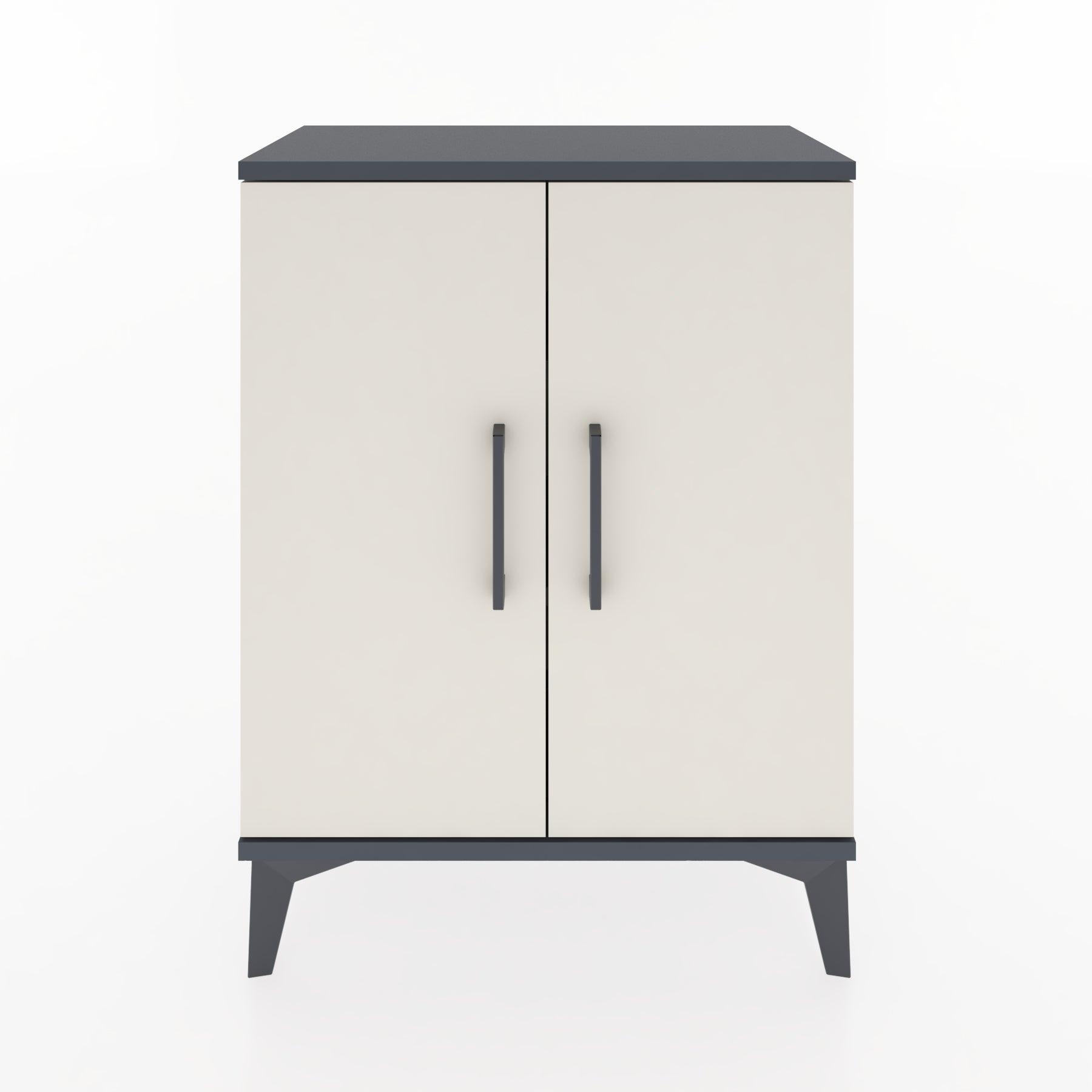 Woodntry Modular Nightstand Anthracite 60x30x68 cm with Lid K22-2