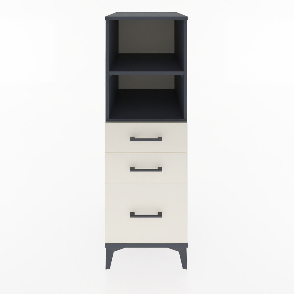 Woodntry Modular Cabinet Anthracite 44x59x122 cm with Drawers and Shelves CR72-2