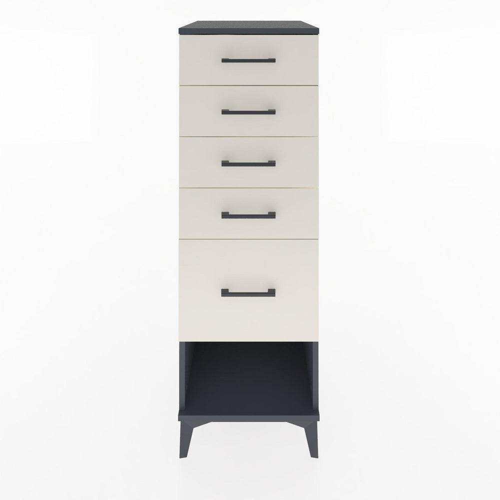 Woodntry Modular Cabinet Anthracite 44x59x122 cm with Drawers and Shelves CR22-2