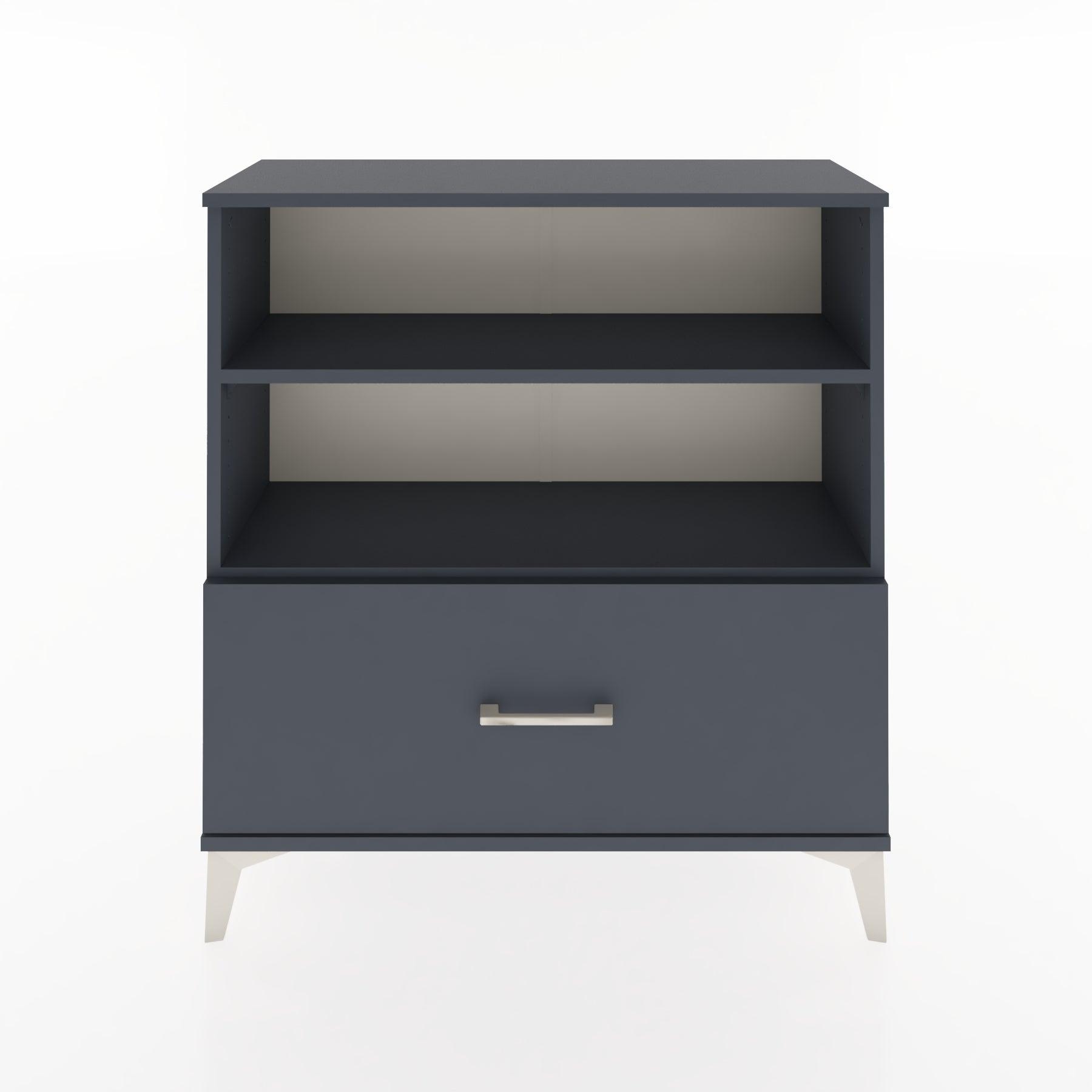 Woodntry Modular Dresser Anthracite 88x30x84 cm with Drawers and Shelves CR22-2