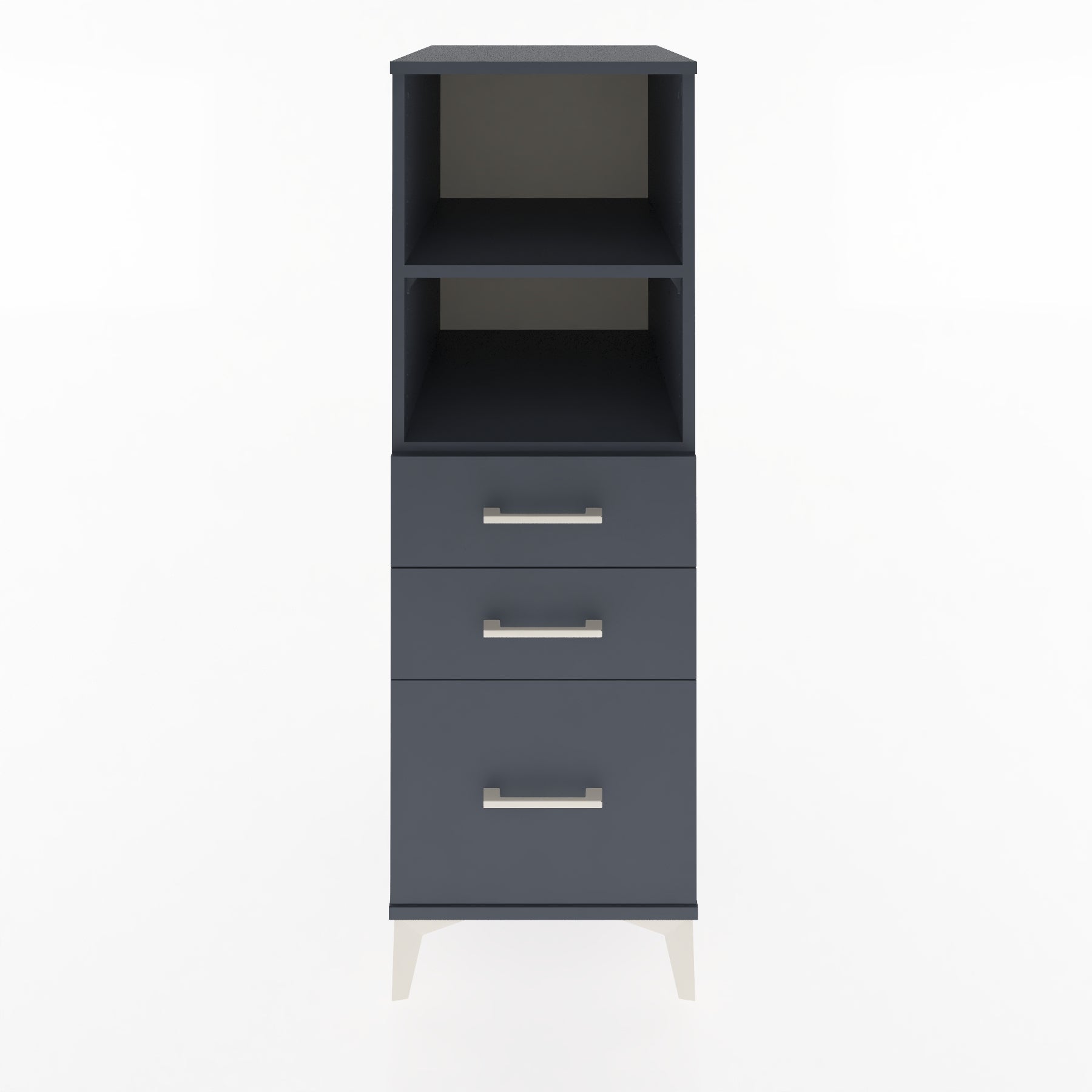 Woodntry Modular Cabinet Anthracite 44x59x122 cm with Drawers and Shelves CR72-2