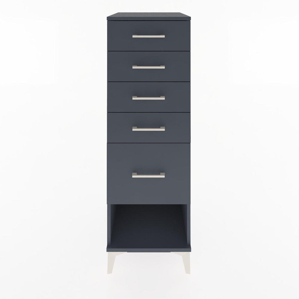 Woodntry Modular Cabinet Anthracite 44x30x122 cm with Drawers and Shelves CR22-2