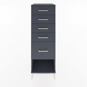 Woodntry Modular Cabinet Anthracite 44x30x122 cm with Drawers and Shelves CR22-2