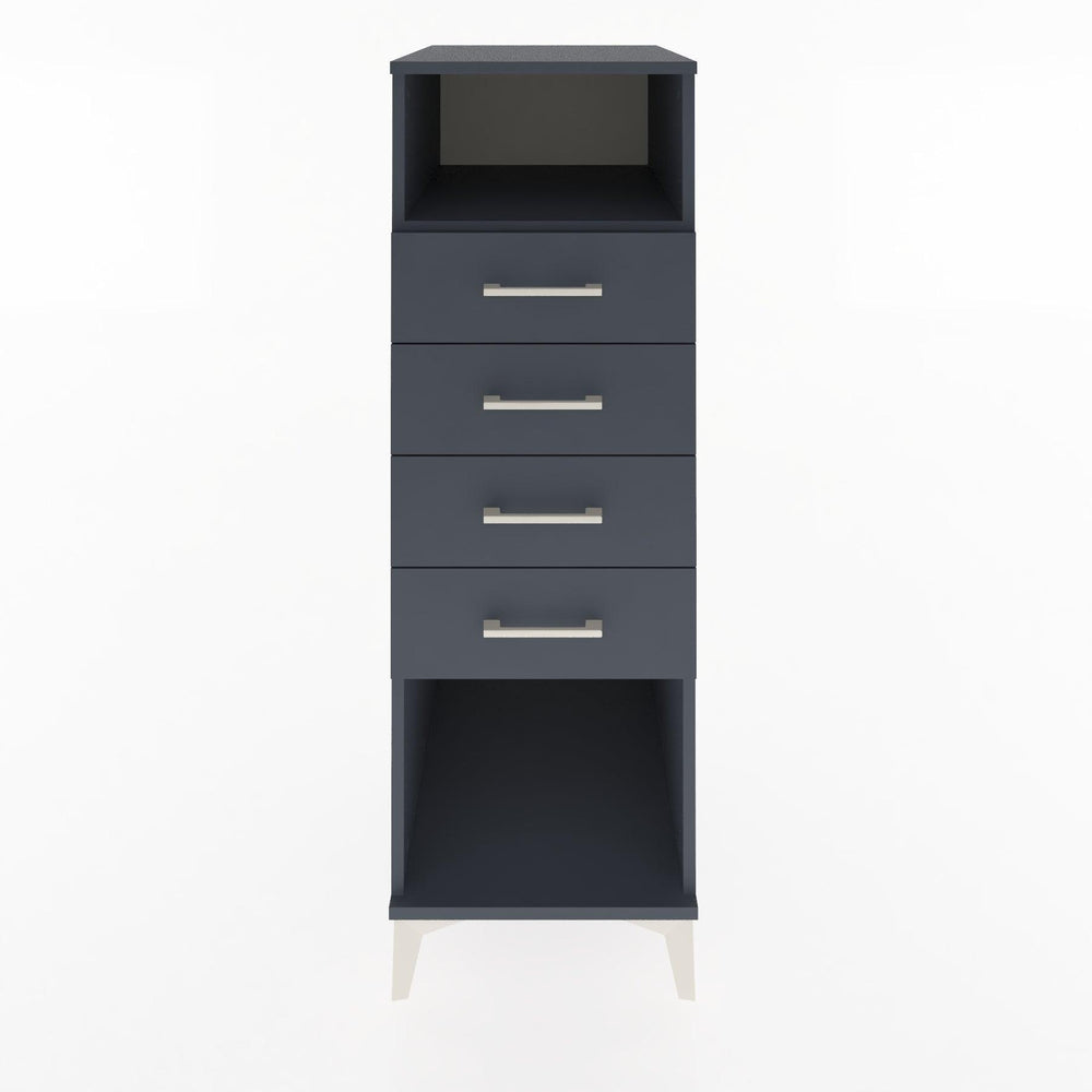 Woodntry Modular Cabinet Anthracite 44x30x122 cm with Drawers and Shelves CR122-2