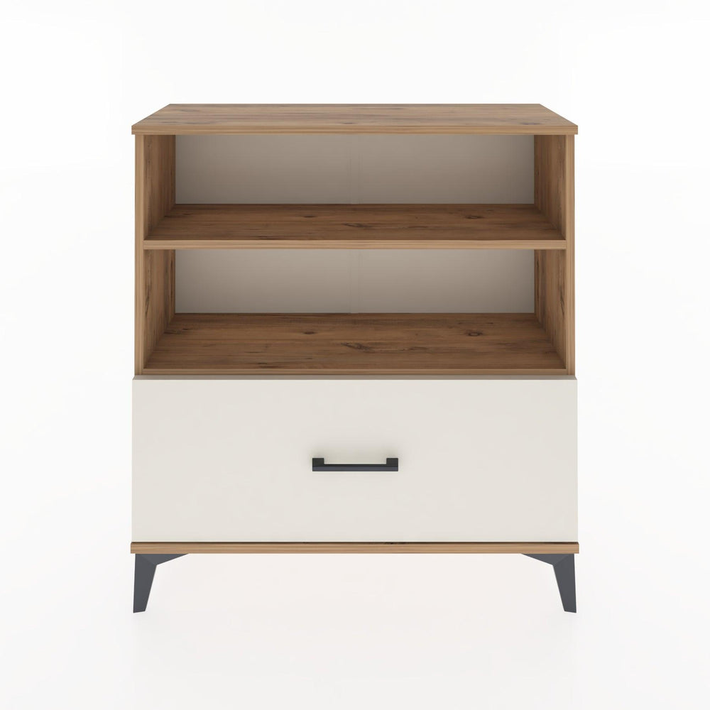 Woodntry Modüler Şifonyer Çam 88x30x84 cm Çekmeceli ve Raflı CR22-3