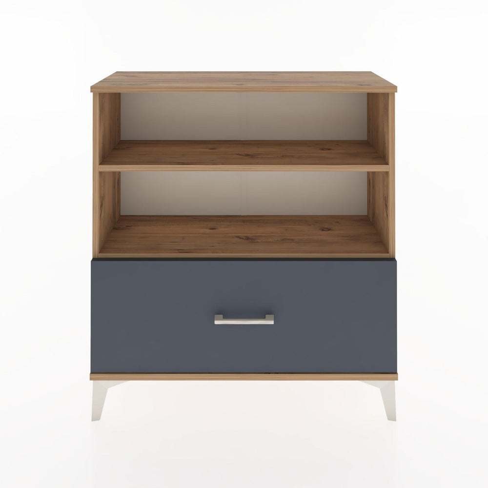 Woodntry Modüler Şifonyer Çam 88x30x84 cm Çekmeceli ve Raflı CR22-3