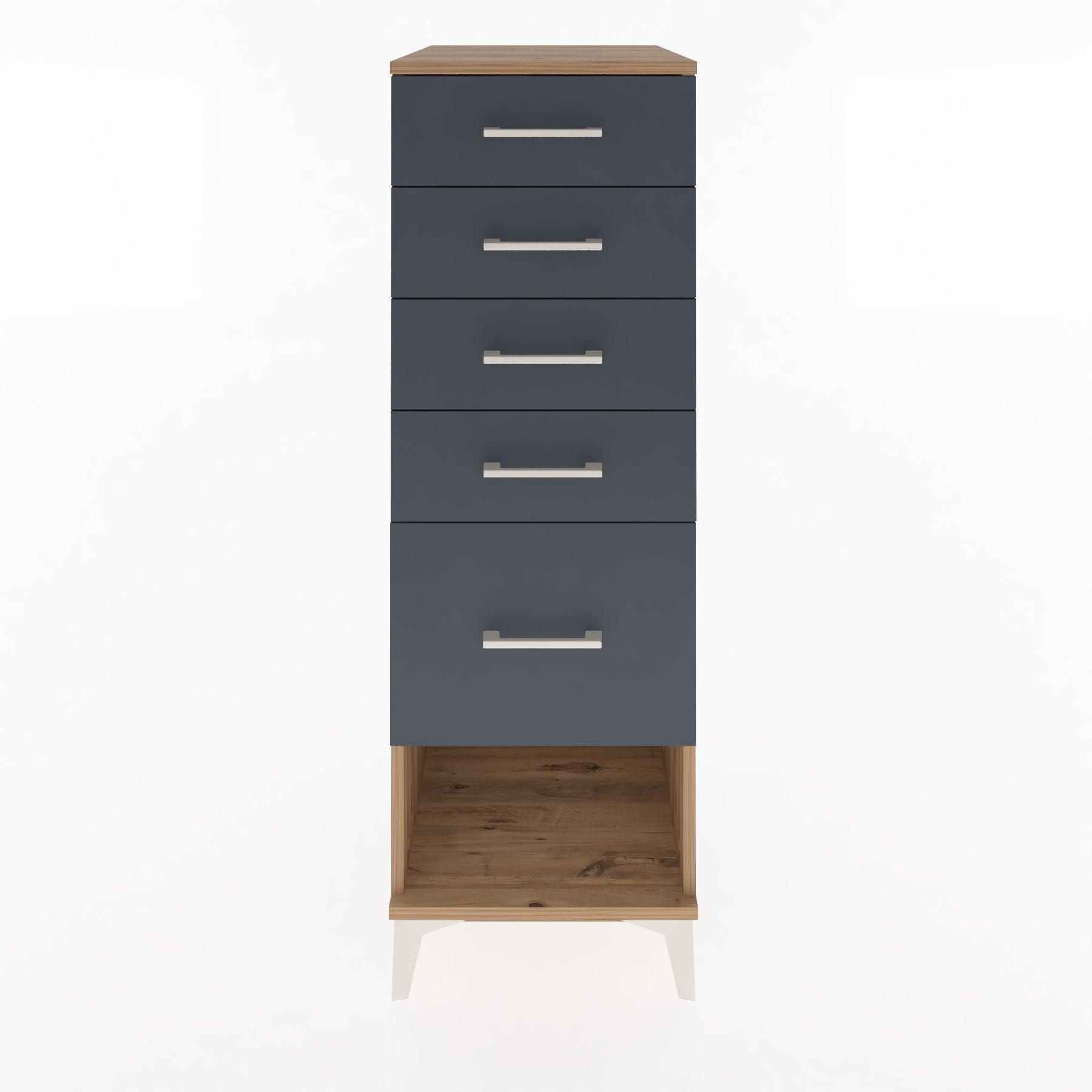 Woodntry Modular Cabinet Pine 44x30x122 cm with Drawers and Shelves CR22-3