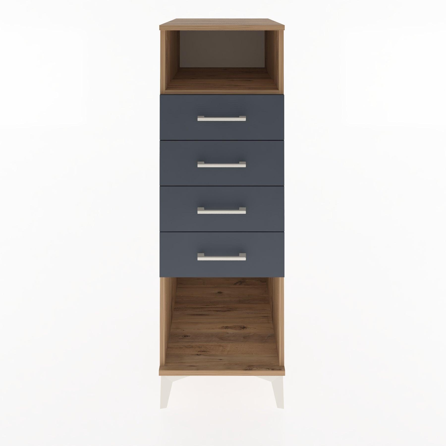 Woodntry Modular Cabinet Pine 44x59x122 cm with Drawers and Shelves CR122-3