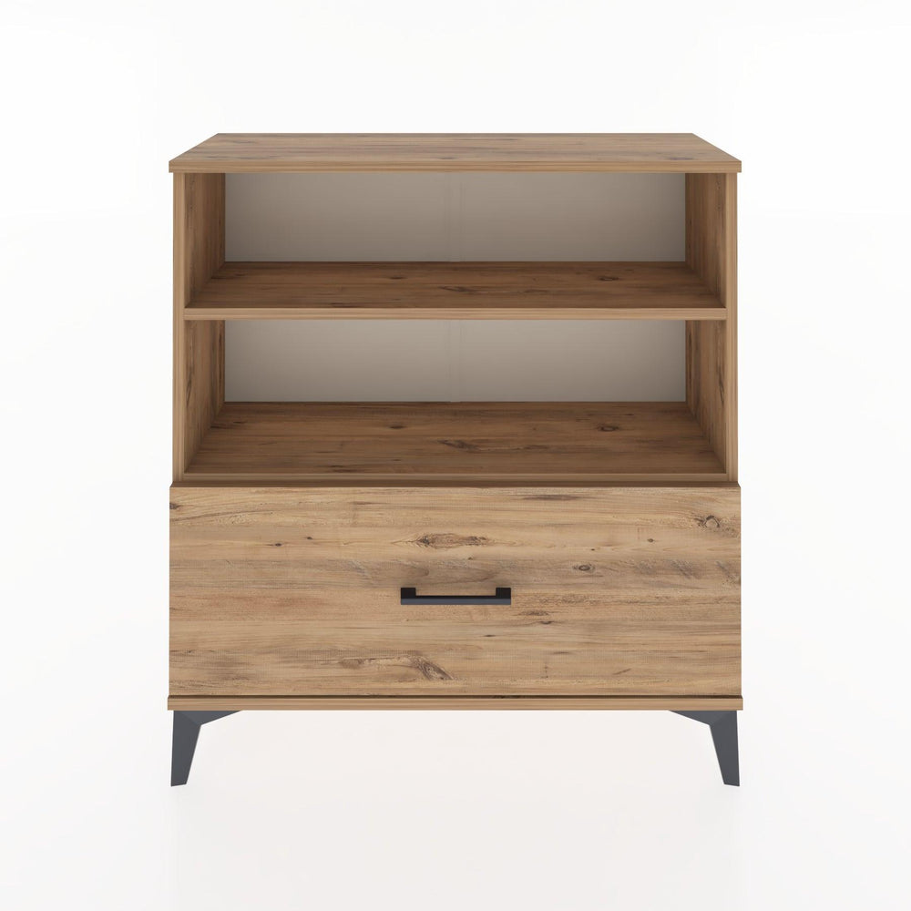 Woodntry Modüler Şifonyer Çam 88x30x84 cm Çekmeceli ve Raflı CR22-3