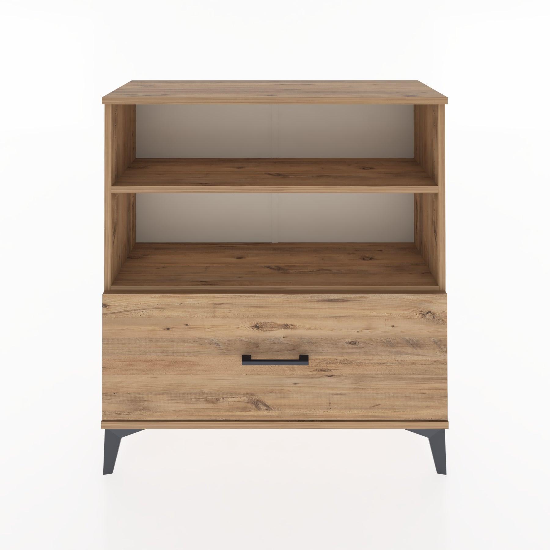 Woodntry Modular Dresser Pine 88x30x84 cm with Drawers and Shelves CR22-3