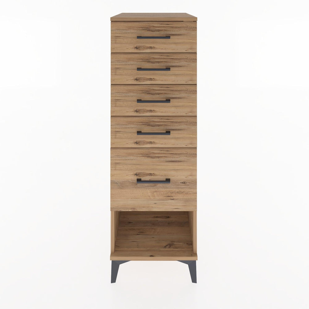 Woodntry Modular Cabinet Pine 44x30x122 cm with Drawers and Shelves CR22-3