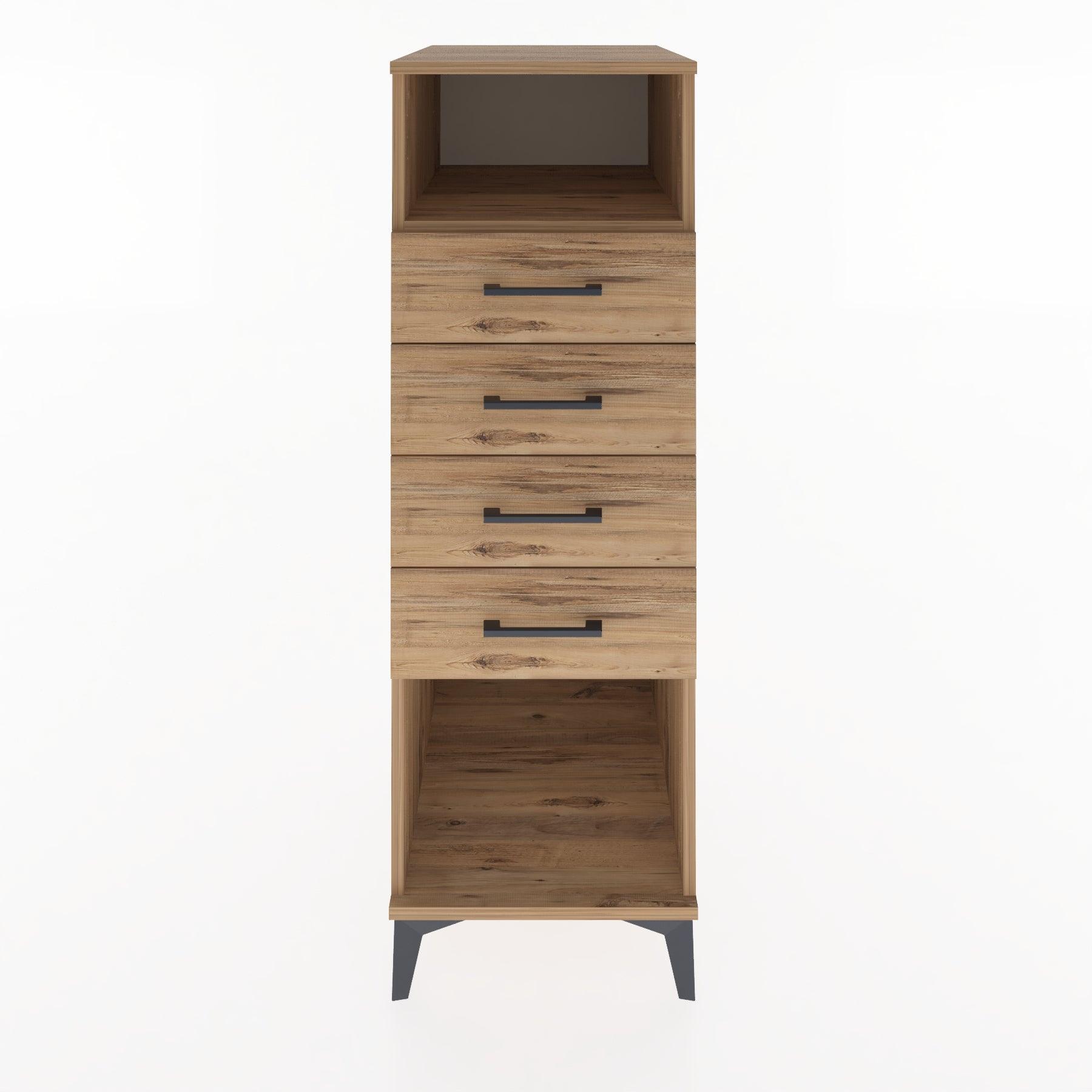 Woodntry Modular Cabinet Pine 44x59x122 cm with Drawers and Shelves CR122-3