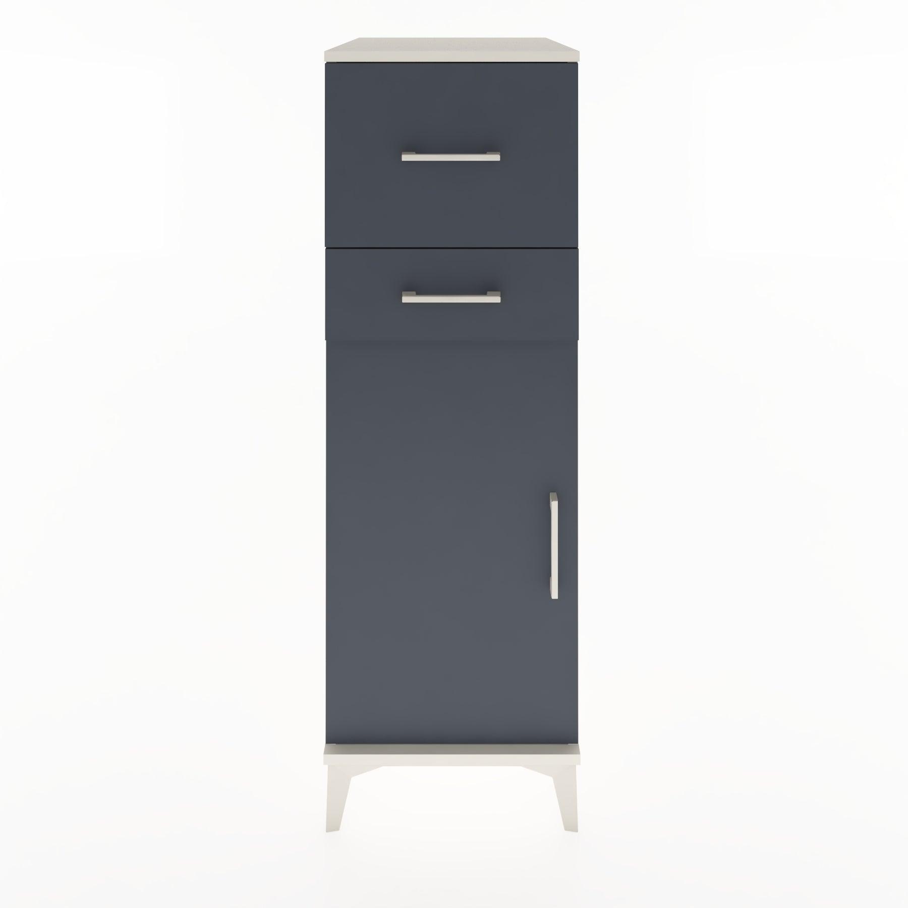 Woodntry Modular Cabinet Moonstone 44x30x122 cm with Doors and Drawers KC23-1