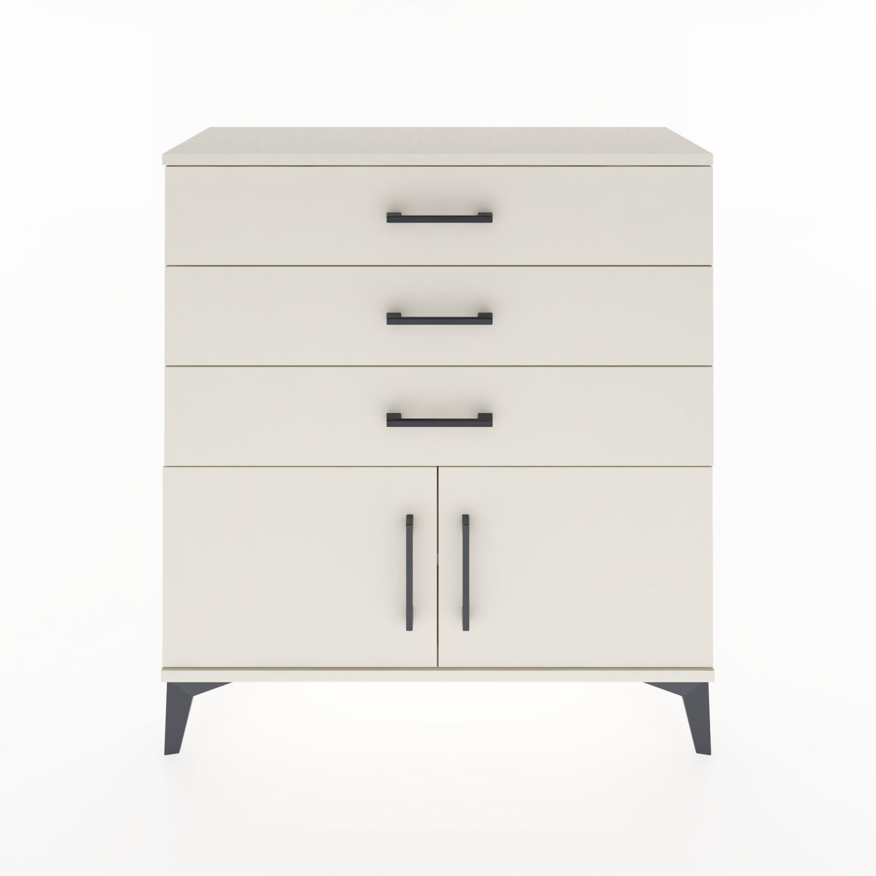 Woodntry Modular Dresser Moonstone 88x30x84 cm with Cover and Drawer KC23-1
