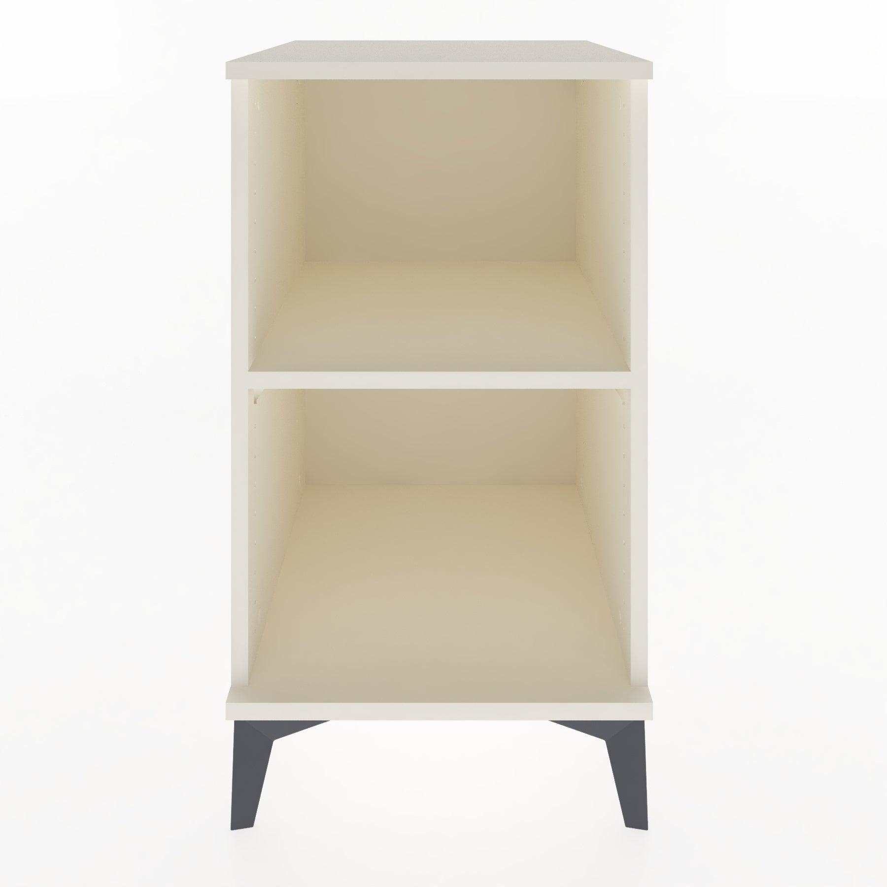 Woodntry Modular Nightstand Moonstone 44x44x68 cm with Shelf R23-1