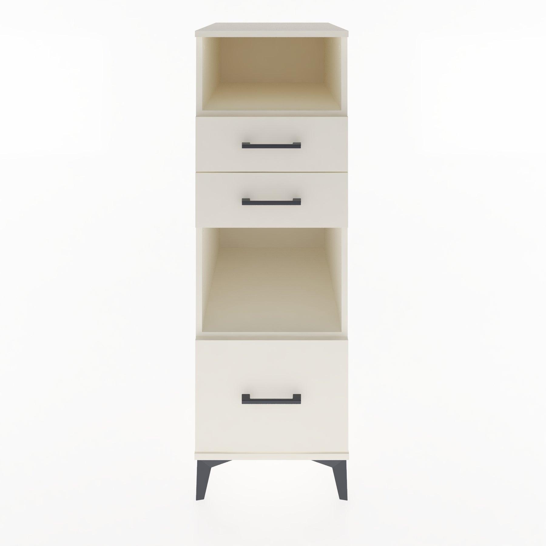 Woodntry Modular Cabinet Moonstone 44x30x122 cm with Drawers and Shelves CR73-1