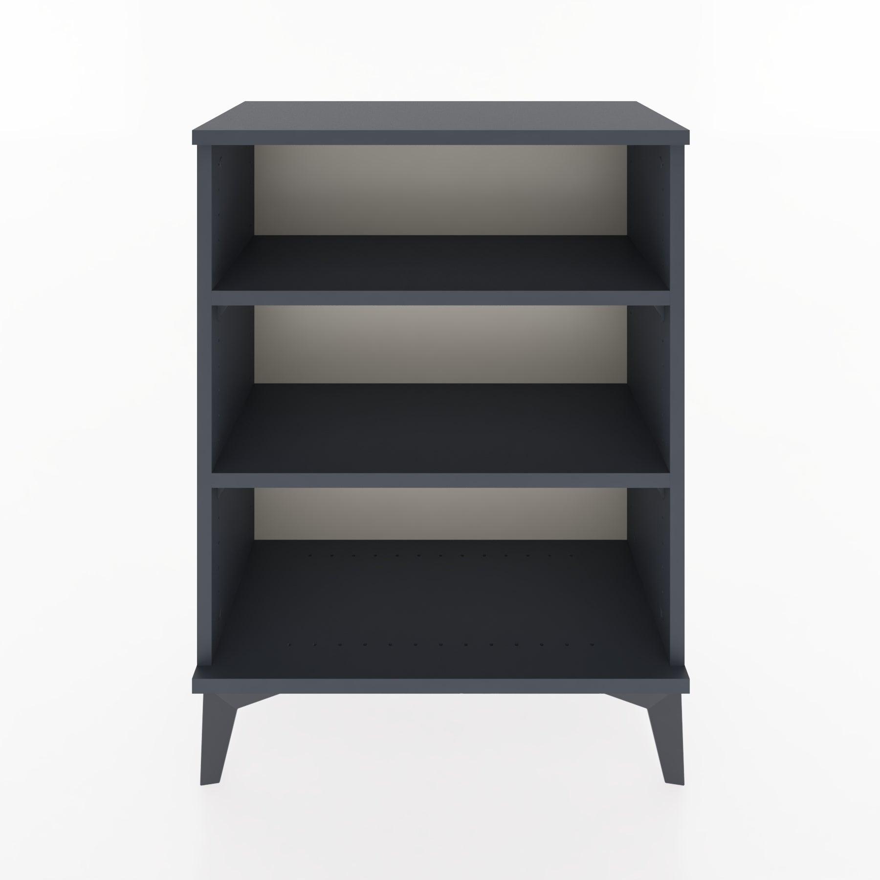Woodntry Modular Nightstand Anthracite 60x30x68 cm with Shelf R23-2